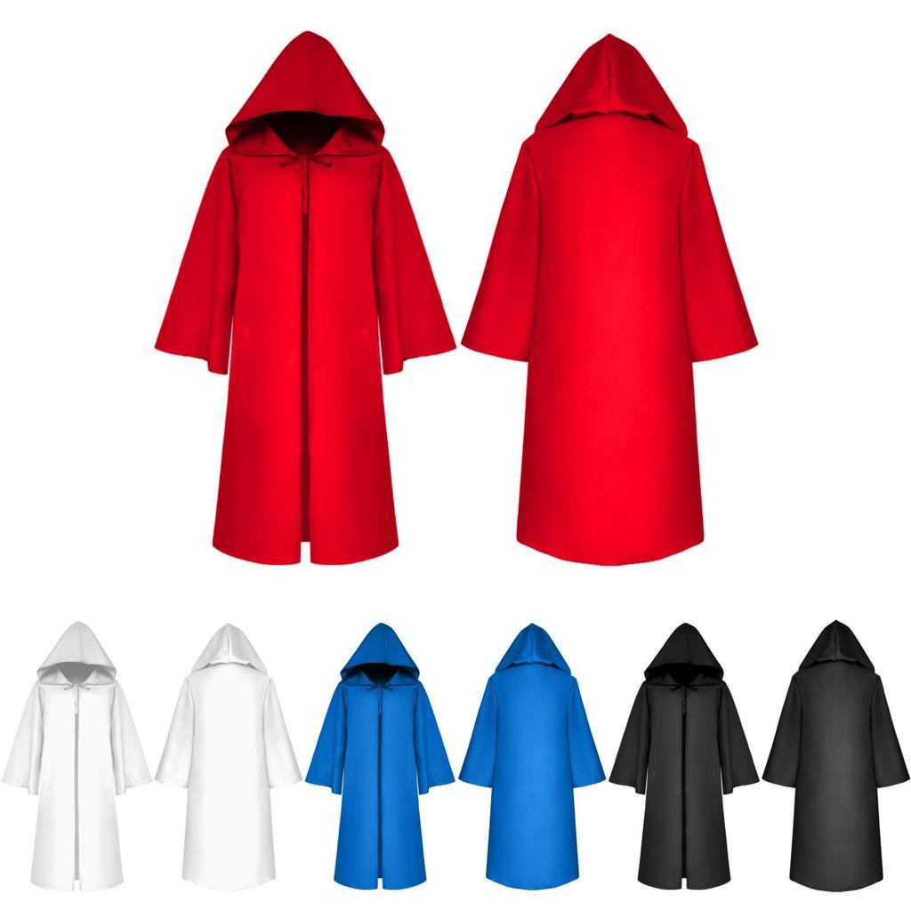 Premium Quality Star Wars Jedi Warrior Hooded Cloak Cape Robe For Cosplay Events