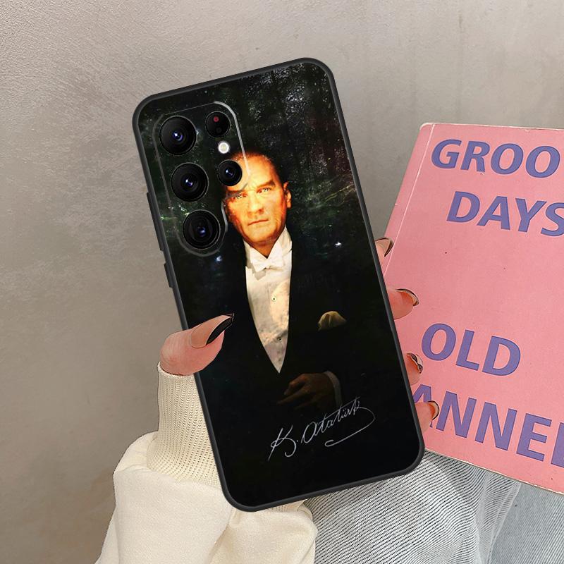 

Mustafa Kemal Atatürk Signature Case For Samsung Galaxy S25 Ultra S20 S21 S22 S23 S24 Ultra S9 S10 Plus S25 FE Cover Coque Galaxy S20