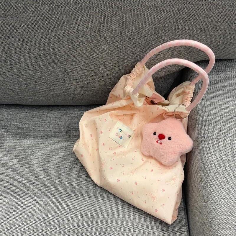 Lady Fashion Shoulder Bags New Cartoon Canvas Bag Small Fresh Korean Style Leisure Versatile High Capacity Women's Tote Bag