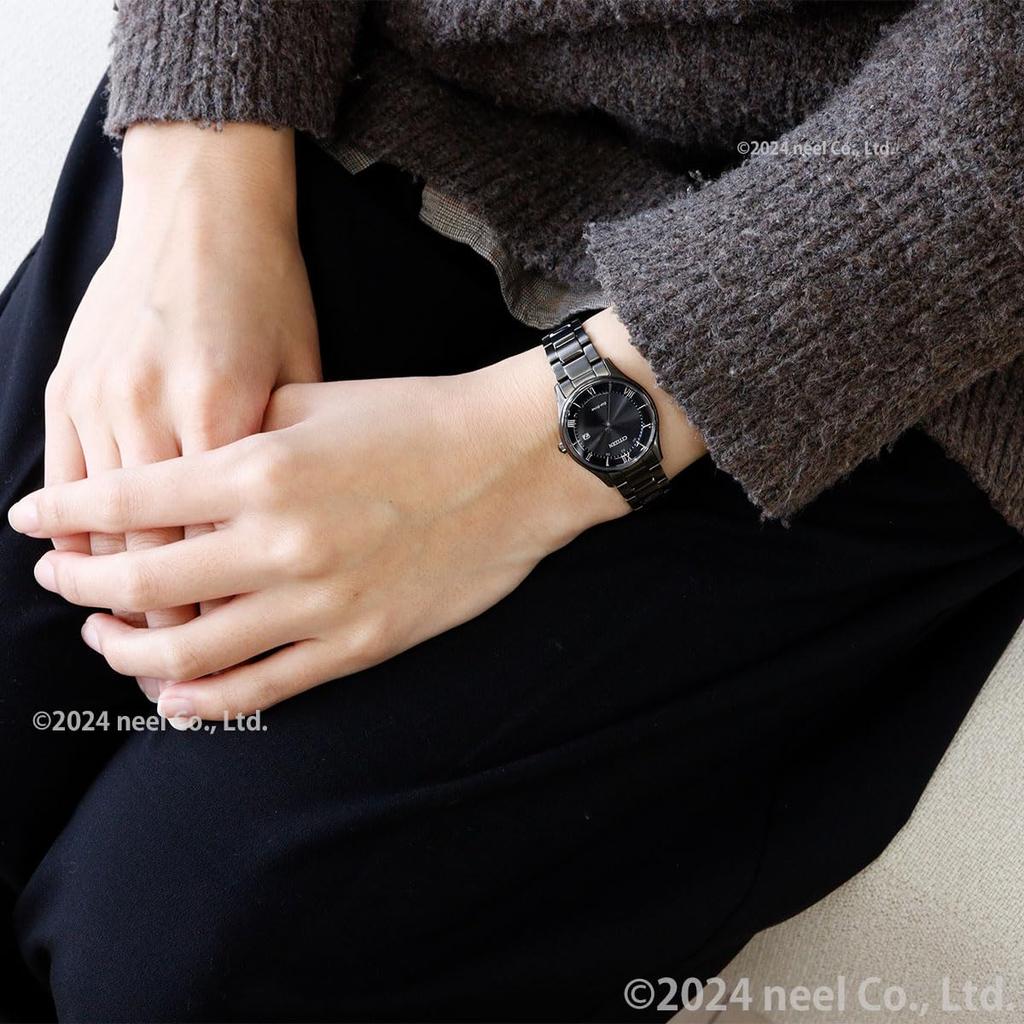 Citizen Collection Night Color Edition Black ES0004-51E Women's Watch, Light-Powered Eco-Drive Radio-Controlled, Waterproof,