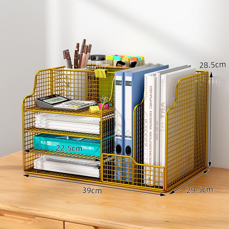 Multi-layer Desktop File & Bookshelf Organizer