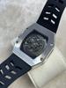 SEVEN XII Mechanical Skeleton Automatic Luminous for Gentlemen Men's Watch, Winding, Dial, Waterproof, Luxury, (White)
