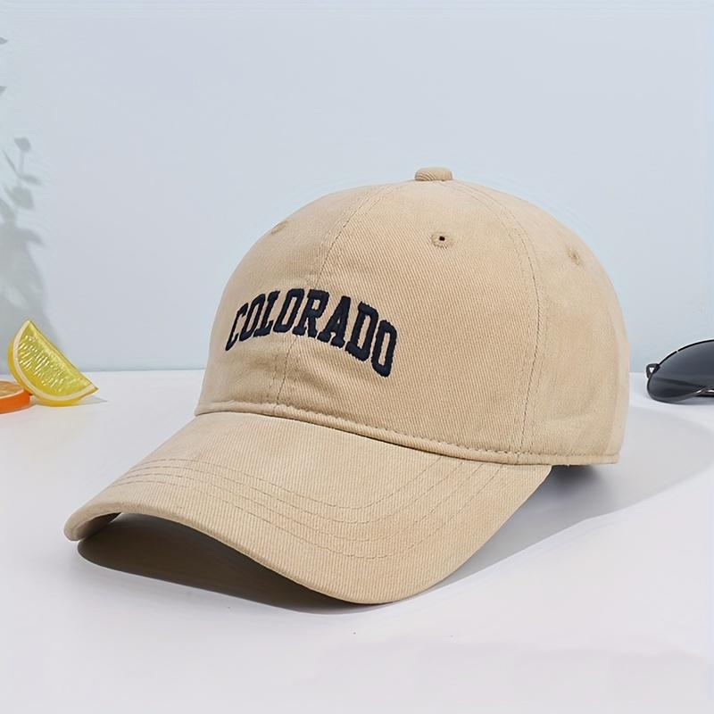 Embroidered Letter Baseball Caps, Men's and Women's Versatile Face-showing Caps, Four-season Outings, Casual Summer Sports Visor