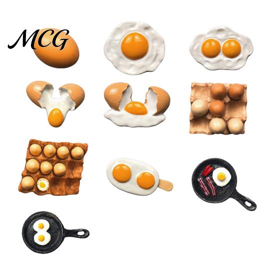 Refrigerator Decor Magnet Simulated Egg Magnet, Resin 3D Decorative Fridge Cartoon Memo Notes Photo Holder for Home Kitchen Office