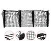 3 Pockets Cargo Net Stretchy Trunk Storage Organizer Net Heavy-Duty Luggage Holder With Mount Kit For Suv Pickup Truck Van