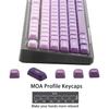 134Keys Japanese Keycaps Gradient Purple PBT Keycaps MOA Profile 5 Side Dye Sublimation DIY Keyboard Key Cap for Cherry Gateron MX Switches Mechanical