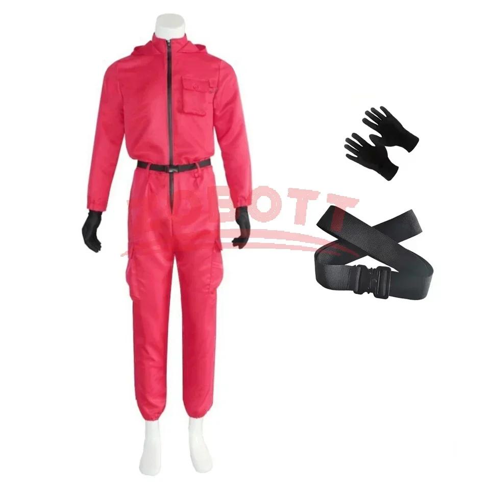 Nieuw Rood Calamari Cosplay Kostuum Spellen Jumpsuit Feest Trainingspak Outfits Rekwisieten Rollenspel Klassiek Kostuum L red