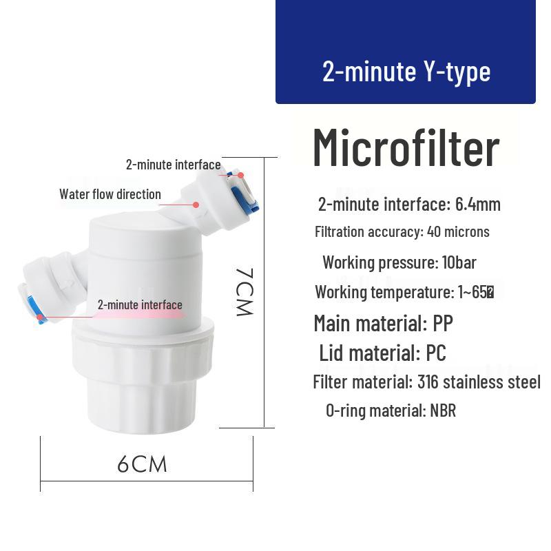 Stainless Steel Quick Connect Micro Sediment Pre-filter for Water Purifiers 100+ units