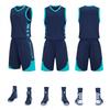 Kids Basketball Jersey Set Breathable Quick Dry Short Sleeve Uniform Boys Girls Training Camp