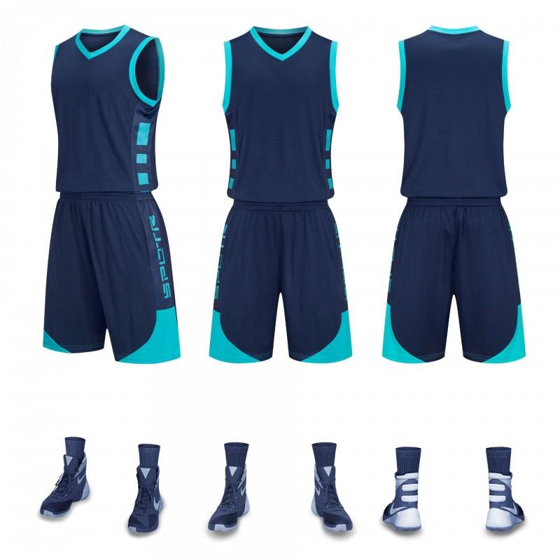 Kids Basketball Jersey Set Breathable Quick Dry Short Sleeve Uniform Boys Girls Training Camp