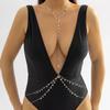 Hot Sexy Quaste Brust Kette Mode Körperschmuck für Frauen Mädchen Bohomia Sommer Strand Urlaub Bikini Dect Kreuz Bauch Taille Kette