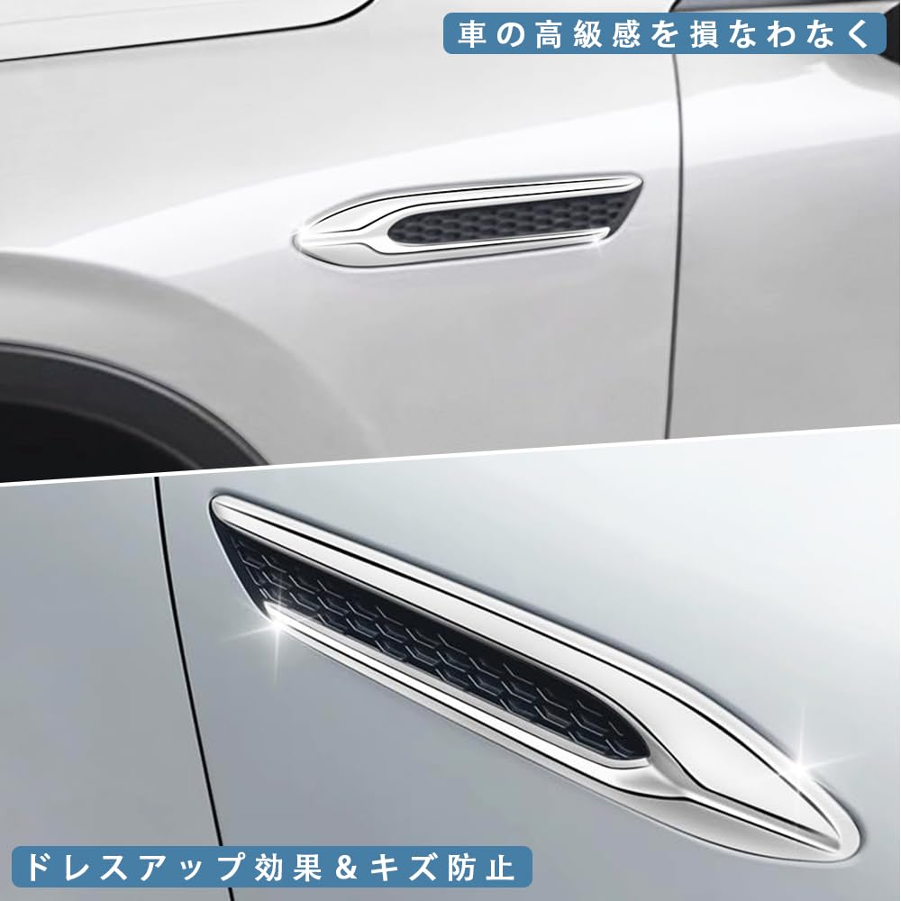 OKAYOHINN ABS Plastic Fender Garnish with Mirror Side Fender Side Door Side Marker Trim for the New Mazda 2024 2-Piece Finish, Covers, CX-80 (October
