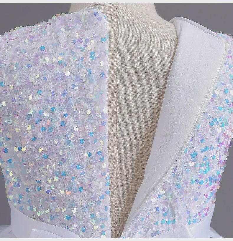 Dívčí šaty princezny bez rukávů - Květinové dívky svatební tutu a večerní šaty