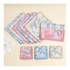 [KRYTJACZ] Lady Square Handkerchief Cotton Flower Women Children Printed Face Hand Towel Handkerchief Wedding Soft Handkerchief for Women