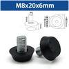 M6M8 Plastic Adjustable Foot Furniture Tables and Chairs Screw Foot Mats Cabinets Sofas Height Increasing Universal Support Pads