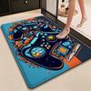 Colorful Game Controllers Patterned Rug Absorbent Nonslip Carpet For Bedroom Kitchen Bathroom Home Decor Halloween Gift