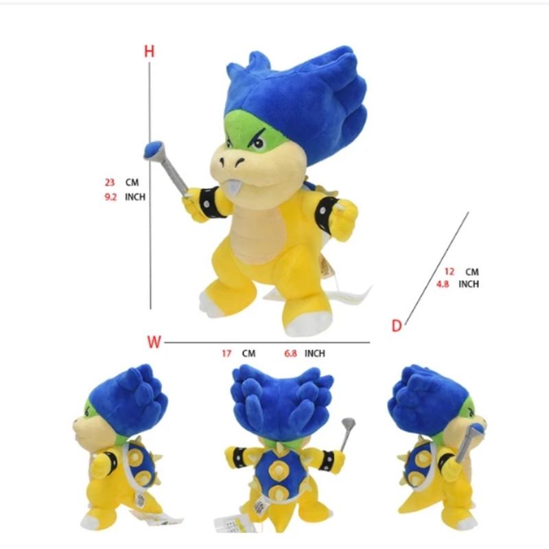 Super Mario Bros Plyšové Hračky Wonder Bowser Jr Meowser Lemmy Iggy Bowser Anime Vypchaté Kreslené Peluche Bábiky Detské Darčeky