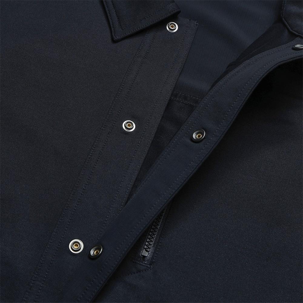 FILA Heritage Fashion Casual Versatile Classic Retro Work Jacket Men jackets Legendary-Blue F11M628501FNV