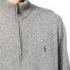 Polo Ralph Lauren FW22 Solid Logo Embroidered Half-Zip Wool Sweater Men Sweater Gray 710876756-009