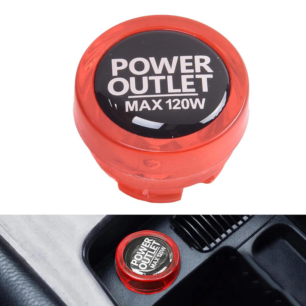 Dust Plug Power Outlet Effective Protection Features High Universality Fitment Note Vehicle Accessories Button Cap Red