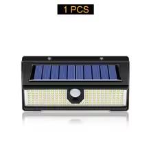 190led Solar Led Light Outdoor Garden Decoration Wall Lamp With 4 Mode IP65 Waterproof Solar Motion Sensor Light For Yard Door