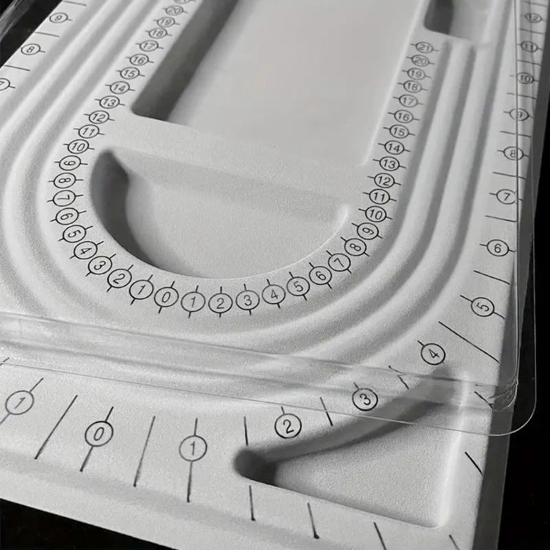 Creative Beading Tray for DIY Projects Flocking Bead Board Jewelry Making Organizer Tray Convenient Bead Sorting Board