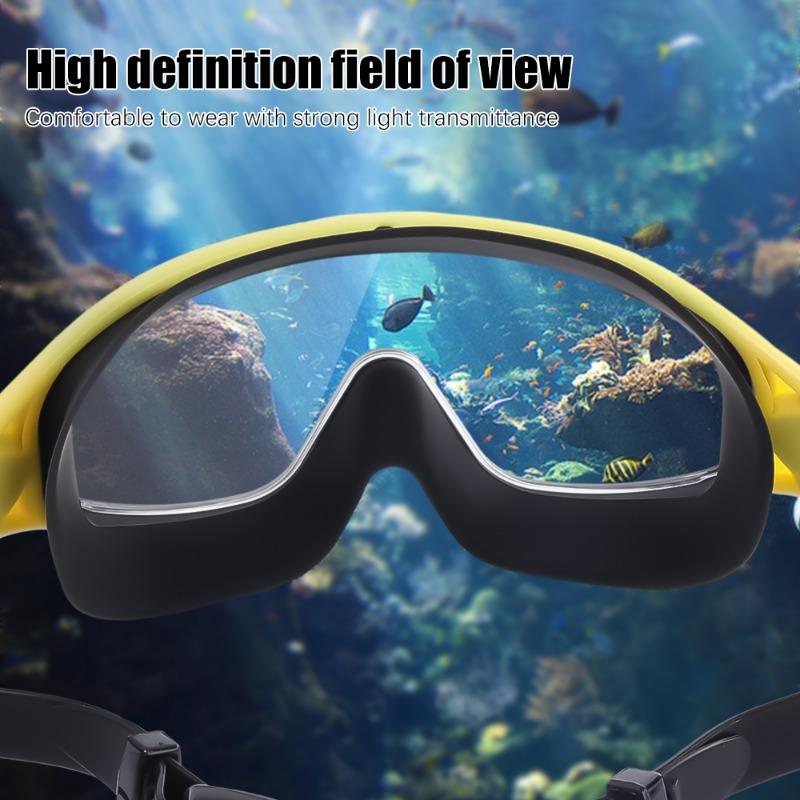 Professionelle Schwimmbrille Antibeschlag Schwimmbrille Erwachsene Schnorcheln Tauchen Brille Verstellbares Fernglas Wasserbrille