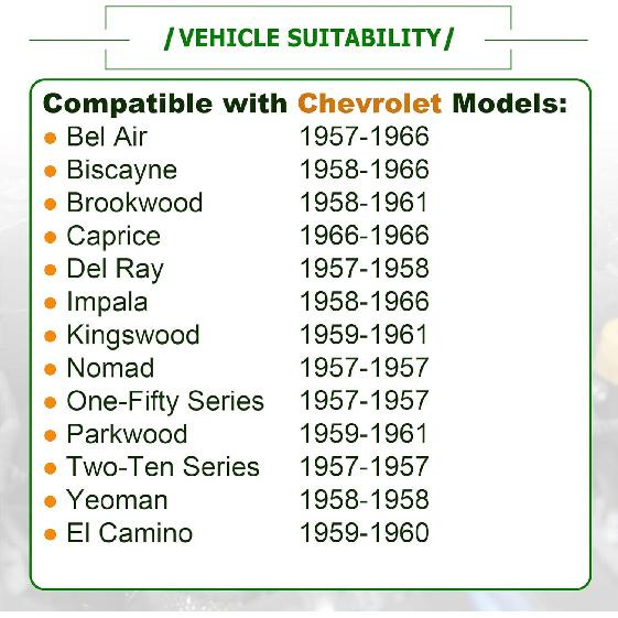 

PartsFlow Horn Ring Repair Set Compatible with Chevrolet Bel Air 1957-1966 Impala 1958-1966 Nomad One-Fifty Series 1957