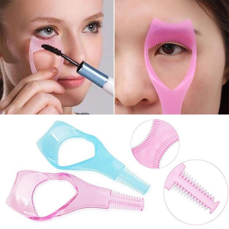Plastic Applicator Brush 3 In 1 Novelty Mascara Guide Multifunction Eyelash Styling Eyelash Curler Precise Application Eyelashes