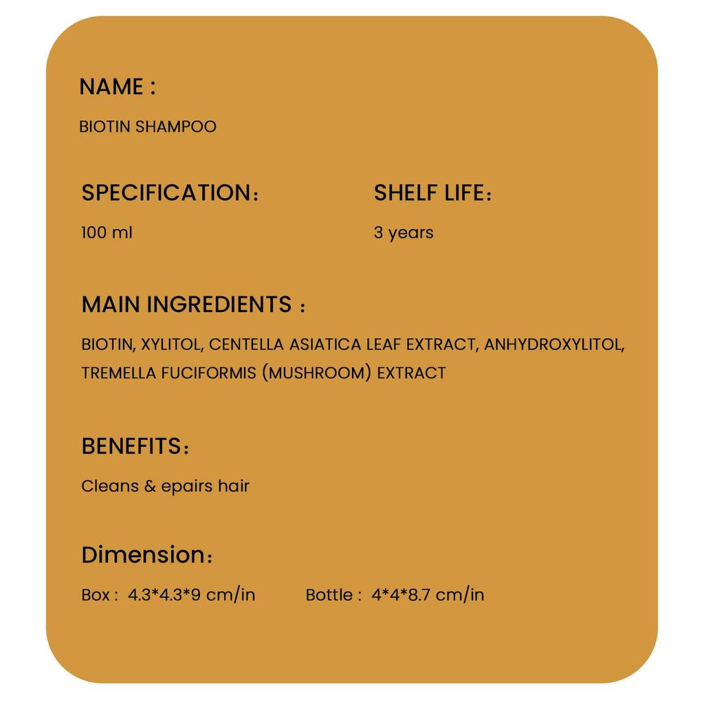 Biotin Hair Growth Shampoo Anti Hair Loss Thickening formula Collagen & Stem Cell For Hair Regrowth Anti Thinning Sulfate Free Anti Dandruff Treatment