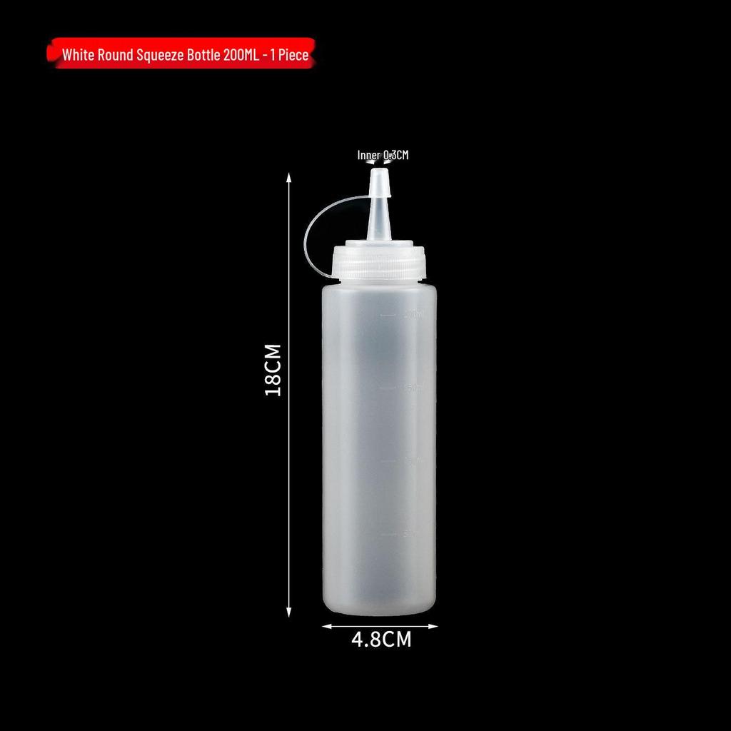 Commercial Tomato Salad Dressing Plastic Squeeze Bottle - Food Grade, Wide Mouth, Ideal for Jam and Milk Tea