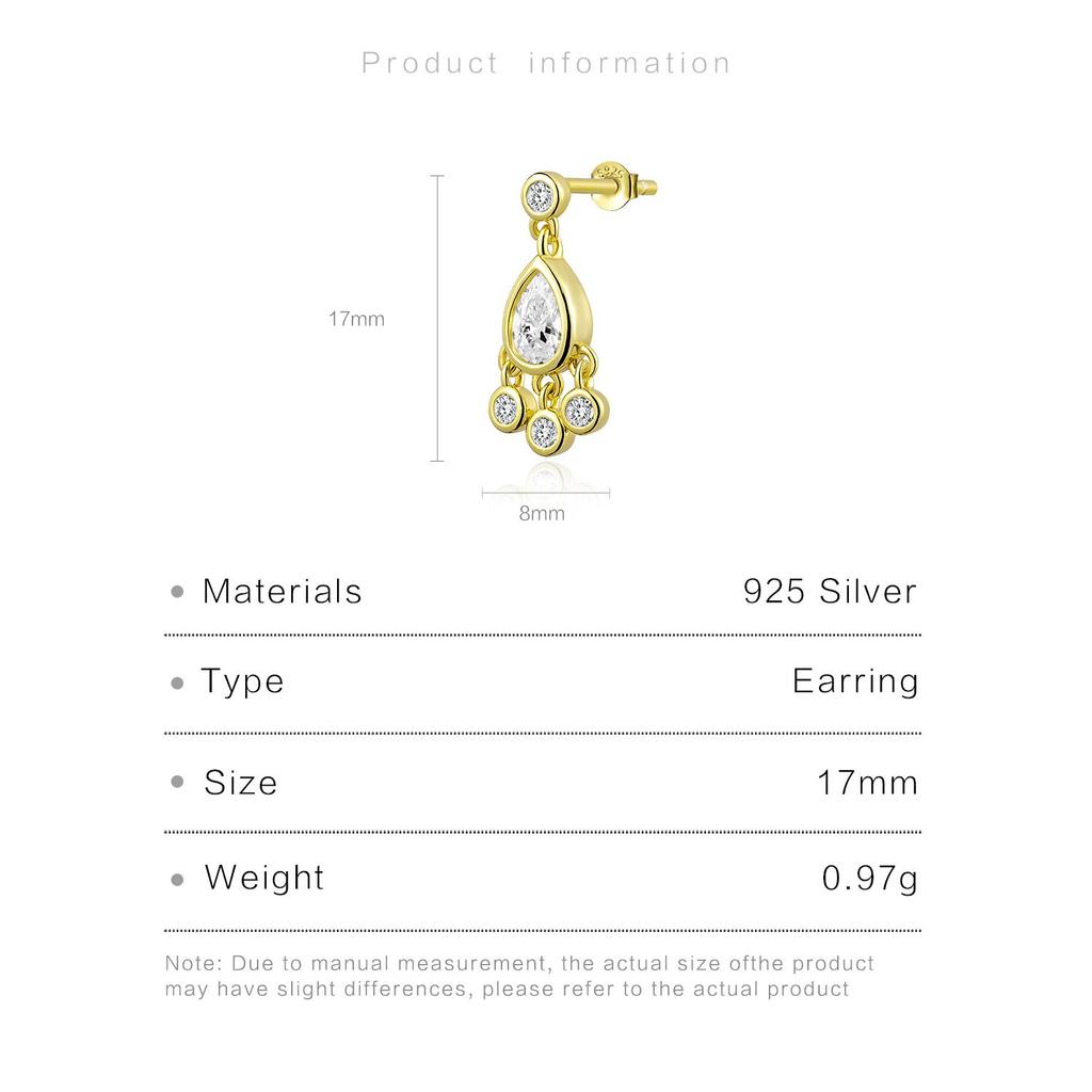 ANDYWEN 100% 925 Prata Esterlina Ouro Brinco Picante Corrente Ovais Armário Brinco Mulheres Pendientes Jóias Finas de Luxo