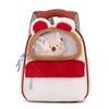 Design Color Blocking Children Plush Backpack With Rabbit And Capybara Toy Plush