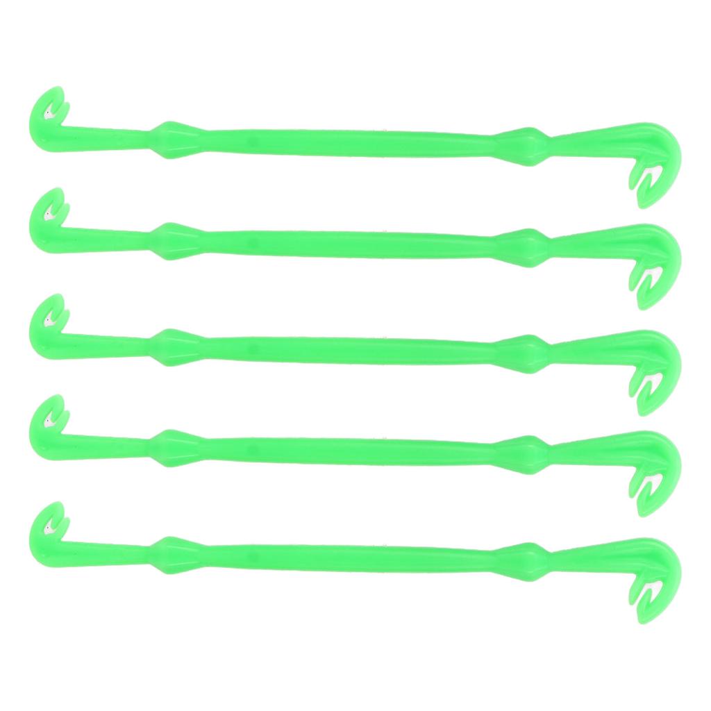5Pcs Portable Fishing Line Knot Tool Green Plastic Hook Knot Tying Tool Fishing Gear