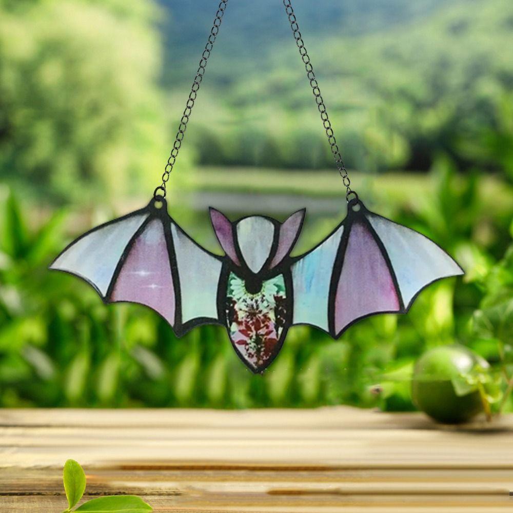 Wall Art Halloween Acrylic Bat Bat Shaped Wall Hanging Bat 6-style Halloween Bat Pendant Bar