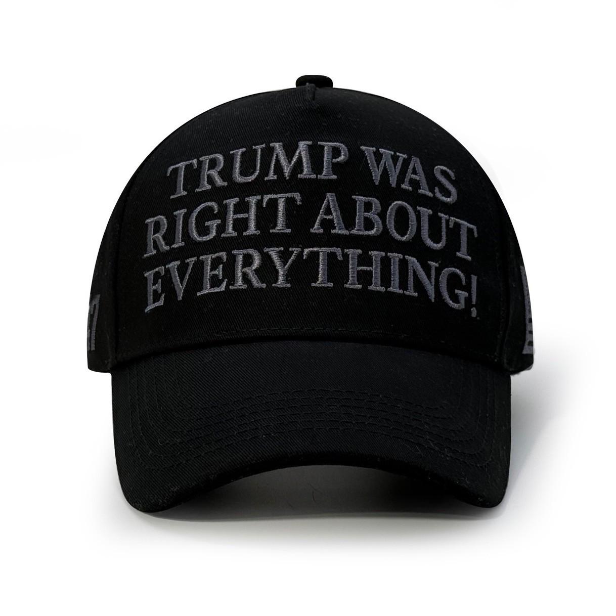 Everything Is Right Embroidered Wide-Brim Baseball Cap Other