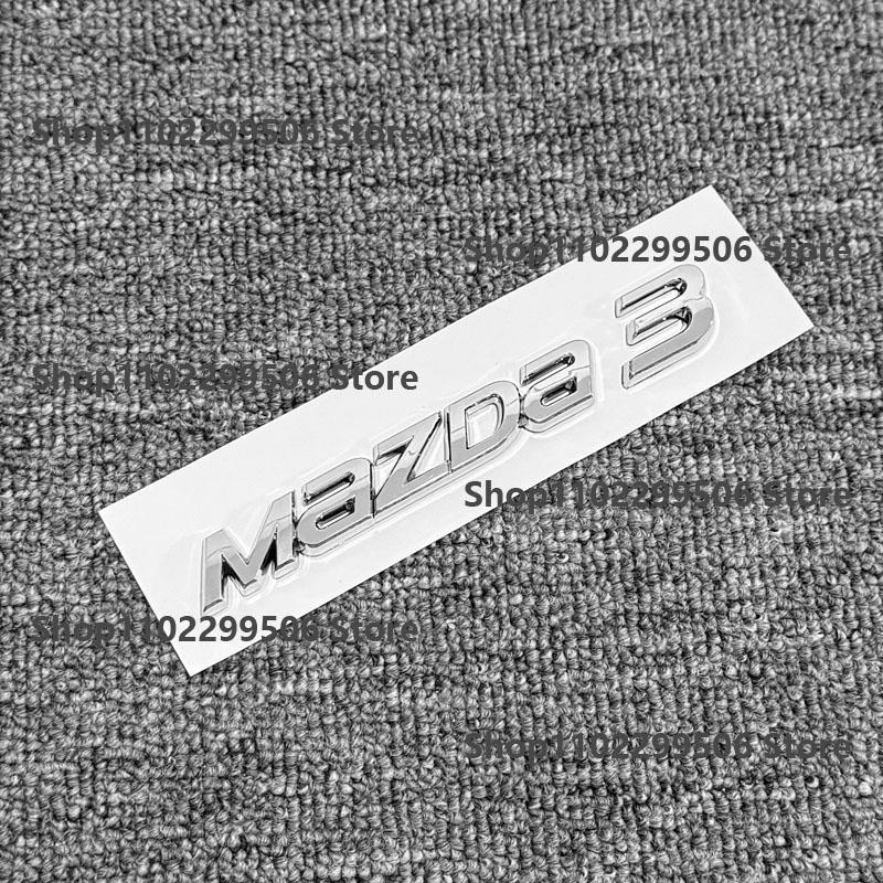 3D ABS Schwarz Buchstabe Heckklappe Heck Auto Emblem Abzeichen Aufkleber Dekoration Aufkleber Für Mazda 3 Mazda 6 Logo Modifizierte Zubehörteile