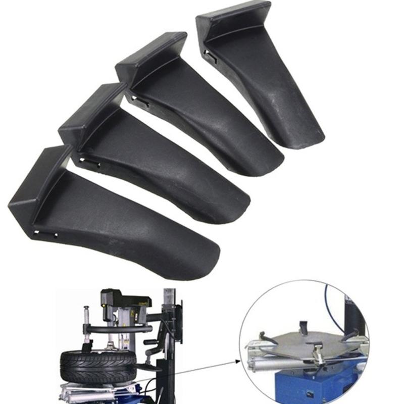 Tyre Changer Jaw Protectors, 4Piece Tyre Changer Clamp Cover Set with Contoured Shape To Help Reduce Direct Metal Contact During Wheel Rims Service