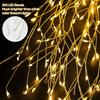 2PCS LED Solar Firework Light 8 Lighting Outdoor Waterproof Modes Solar Power Willow Trees Lights Garden Courtyards Decor Solar Lamps