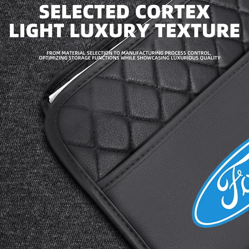 Hett Nytt Bilbaksäte Förvaringslåda Bilorganisatör Skydd Hängande Förvaringsväska För Ford Focus Mondeo Mustang Fiesta MK2 Everest Es