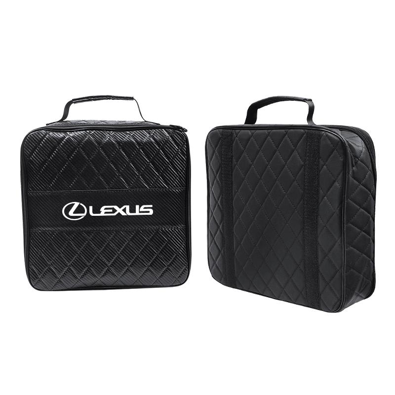 Bolsa de Almacenamiento para Coche Estuche Organizador de Cuero Para Lexus Fsport RX330 IS250 Ct200h ES300h Caja de Almacenamiento Recargable para Pistola Accesorios