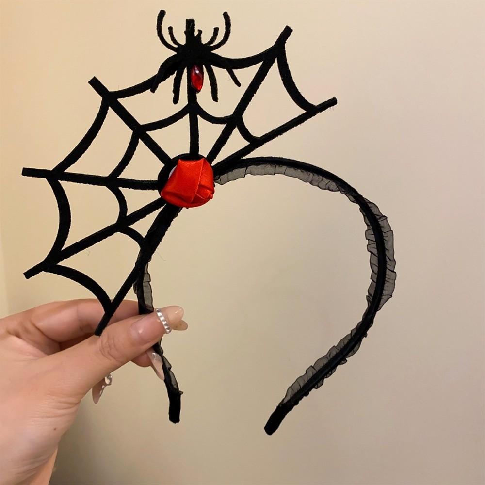 Halloween Spider Web Headband Spider Spider Hair Hoop Cute Spider Hairband  Adult Kids