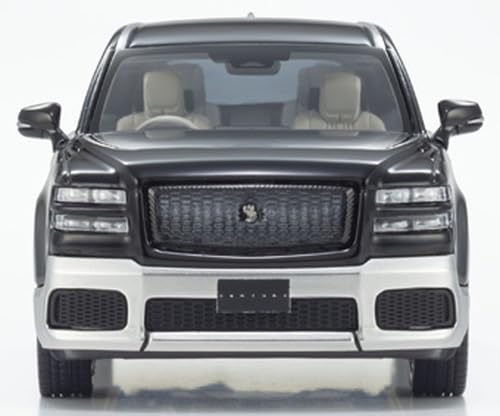 Kyosho Original 1/43 Scale Toyota Century (Rinpo) (Black/Silver) with Fromage Interior, Finished Model, KS03926BS