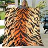Tiger Print Pattern Beast Blanket,Flannel Blanket Throw Blanket,Child Warm Blanket for Home Living Room Bedroom Beds Sofa Picnic
