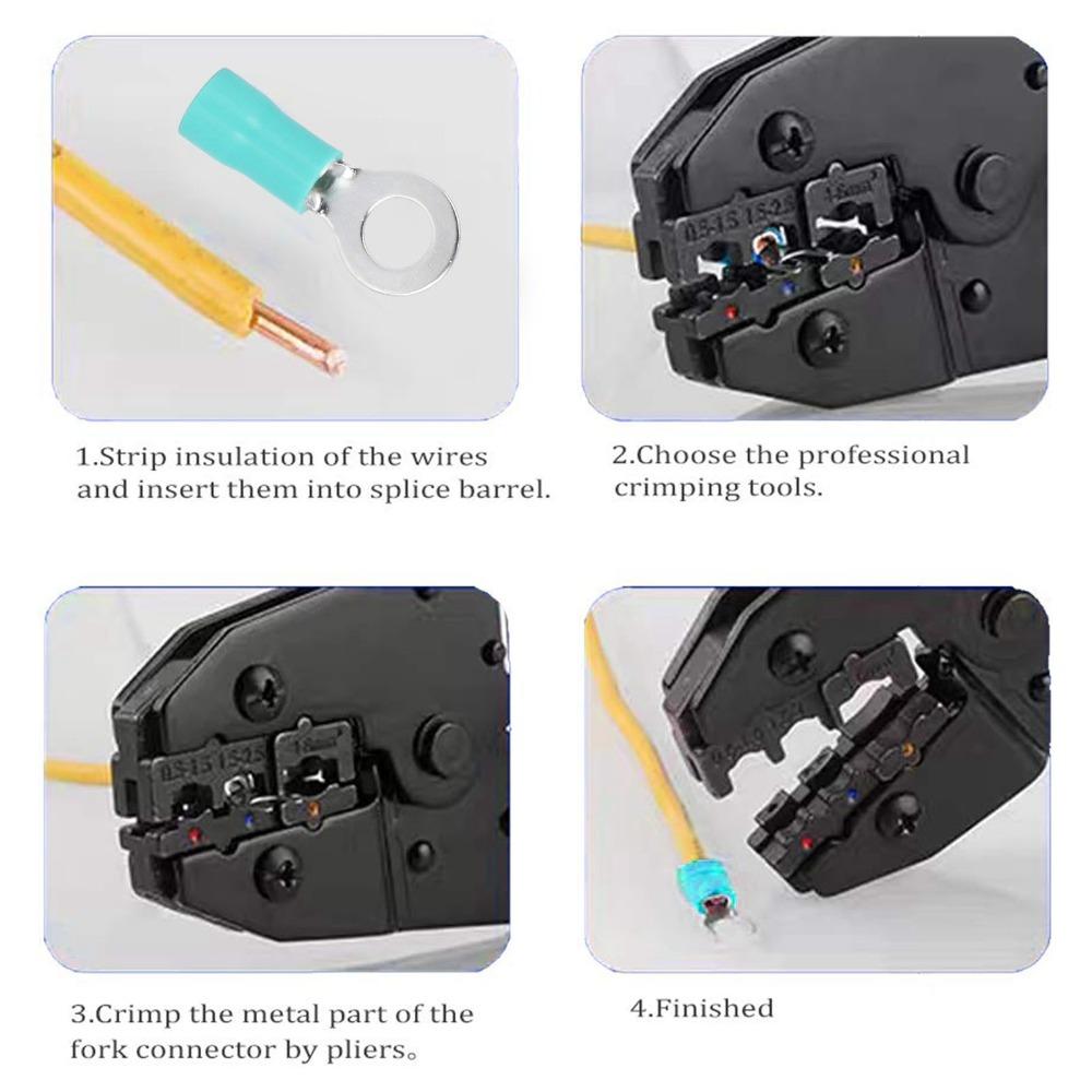 100PCS RV5.5-6 Insulated Wire Terminal Green AWG12-10 Crimp Connectors Electrical Crimp Terminal Battery Connections