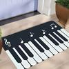 Klaviertastatur Teppich Samt Flanell Bedruckte Fußmatte Musik Design Dekorteppich Küche Heimdekoration