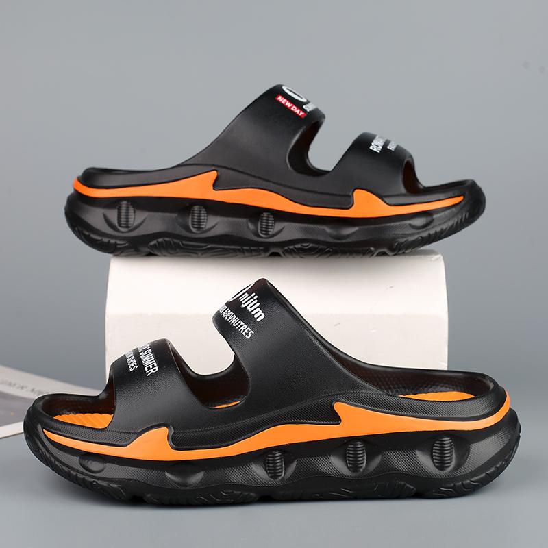 Sommer Herreslippers Utendørssandaler Strand Komfortable Myke Slides Innendørs Fritidssko