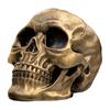 Skull Ornament Realistic Details Resin Crafted Desktop Skull Statue Halloween Office Home Desk Accessory