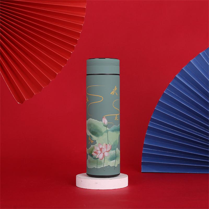 Smart Mug Tea Water Separation Classical Style Easy To Use Safety Thermos Cup Stainless Steel Thermos Bottle Intelligent Mug