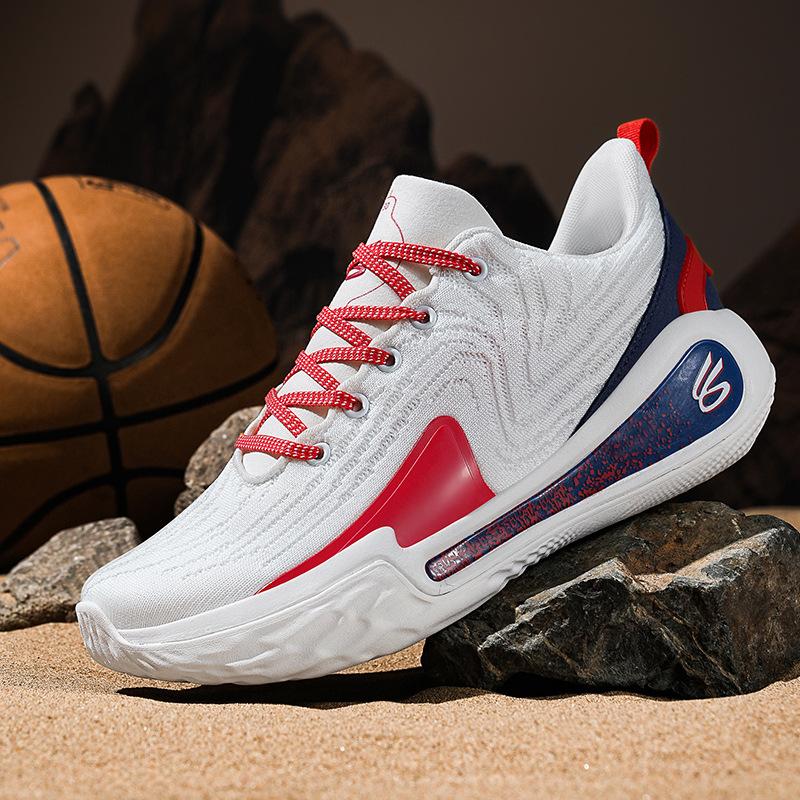 2025 Library 12 Miles Basketball Shoes Boys Low-top Students Youth Game Sports Shoes Actual Combat Sports Shoes Boys Running Shoes